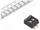 Switch  DIP-SWITCH  Poles number  2  OFF-ON  0.025A/24VDC  Pos  2