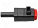 Laboratory clamp  red  300VDC  16A  Mounting  screw  -25÷90°C  29mm
