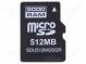 Memory card  industrial  SD Micro,SLC  512MB  Class 6  -25÷85°C