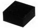 Self-adhesive foot  black  rubber  Y  6.4mm  X  6.4mm  Z  3mm