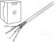 Wire  S/FTP  6  stranded  CCA  4x2x27AWG  PVC  grey  305m