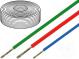 Wire  SiF  stranded  Cu  1mm2  silicone  yellow-green  -60÷180°C