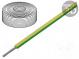 Wire  SiFF  stranded  Cu  0.75mm2  silicone  yellow-green  500V
