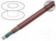 Wire  SiHF-C-Si  Cu  stranded  5G6mm2  silicone  brown-red