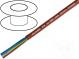 Wire  SiHF  Cu  stranded  2x6mm2  silicone caoutchouc  brown-red