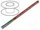 Wire  SiHF  Cu  stranded  7G6mm2  silicone caoutchouc  brown-red