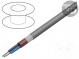Wire  SiHF  Cu  stranded  2x2,5mm2  silicone  brown-red  -60÷180°C