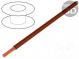 Wire  Silivolt®-2V  stranded  Cu  1x0,75mm2  silicone  brown  1.5kV