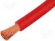 Wire  Silistrom®  stranded  OFC  1x10mm2  silicone  red  1.5kV  75A
