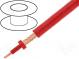Wire  coaxial  1x45Ω  stranded  Cu  red