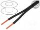 Wire  SILI-ZW  stranded  Cu  2x0,75mm2  silicone  black  1kV