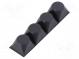 Self-adhesive foot  H  13.2mm  black  polyurethane  Bumpon