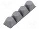 Self-adhesive foot  H  13.2mm  grey  polyurethane  Bumpon
