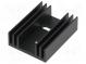 Heatsink  extruded  TO220  black  L 37.5mm  W 29mm  H 11.5mm  11K/W