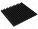 Heatsink  extruded  grilled  black  L 150mm  W 159mm  H 10mm