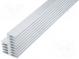 Heatsink  extruded  grilled  natural  L 1000mm  W 38mm  H 54mm