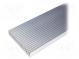 Heatsink  extruded  grilled  natural  L 1000mm  W 130mm  H 25mm