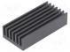 Heatsink  extruded  grilled  black  L 50mm  W 24.2mm  H 12.3mm