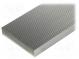 Heatsink  extruded  grilled  natural  L 1000mm  W 90mm  H 17mm