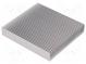 Heatsink  extruded  grilled  natural  L 100mm  W 90mm  H 17mm