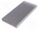 Heatsink  extruded  grilled  natural  L 200mm  W 90mm  H 17mm