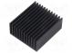 Heatsink  extruded  grilled  black  L 50mm  W 45mm  H 22mm