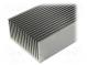 Heatsink  extruded  grilled  natural  L 1000mm  W 160mm  H 82mm