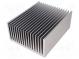 Heatsink  extruded  grilled  natural  L 200mm  W 160mm  H 82mm