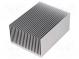 Heatsink  extruded  grilled  natural  L 100mm  W 75mm  H 45mm