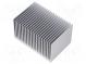 Heatsink  extruded  grilled  natural  L 50mm  W 75mm  H 45mm  plain