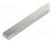 Heatsink  extruded  grilled  natural  L 1000mm  W 19mm  H 10mm