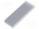 Heatsink  extruded  grilled  natural  L 100mm  W 33mm  H 10mm