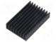 Heatsink  extruded  grilled  black  L 50mm  W 33mm  H 10mm