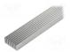 Heatsink  extruded  grilled  natural  L 1000mm  W 33mm  H 14mm