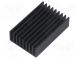Heatsink  extruded  grilled  black  L 50mm  W 33mm  H 14mm