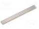 Heatsink  extruded  grilled  natural  L 1000mm  W 10mm  H 6mm