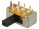 Переключатель  движковый  Пол  2  DPDT  1A/125ВDC  ON-ON  -20÷60°C
