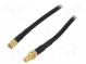 Cable  50Ω  10m  SMA socket,SMA plug,reverse  black