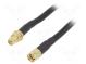 Cable  50Ω  5m  RP-SMA male,RP-SMA female  black  straight