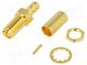 Socket  SMA  female  straight  50Ω  crimped  for panel mounting