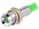Indicator  LED  recessed  24÷28VDC  Cutout  Ø6.2mm  IP67  metal