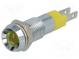Indicator  LED  recessed  24÷28VDC  Cutout  Ø8.2mm  IP67  metal