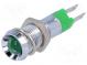 Indicator  LED  recessed  24÷28VDC  Cutout  Ø8.2mm  IP67  metal