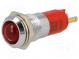 Indicator  LED  recessed  24÷28VDC  Cutout  Ø14.2mm  IP67  metal