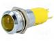 Indicator  LED  recessed  24÷28VDC  Cutout  Ø14.2mm  IP67  metal