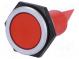 Indicator  LED  flat  24÷28VDC  Cutout  Ø30.2mm  IP67  brass