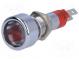 Indicator  LED  flat  24÷28VDC  24÷28VAC  Cutout  Ø8.2mm  IP67