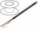 Wire  loudspeaker cable  4x2,5mm2  stranded  Cu  black  unshielded
