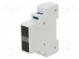 Module  voltage indicator  80÷500VAC  IP20  DIN  Display  LED