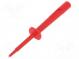 Probe tip  16A  red  Socket size  4mm  Plating  nickel plated  5mΩ